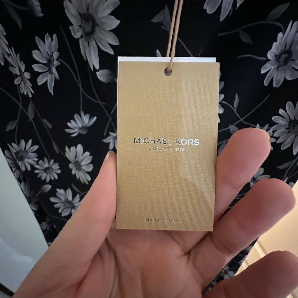 Michael Kors Collection Daisy Silk Crepe De Chine Handkerchief Slip Dress - Picture 8 of 10